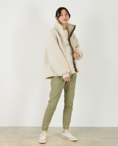 【ボアブルゾン】 詳細画像 アイボリー 7