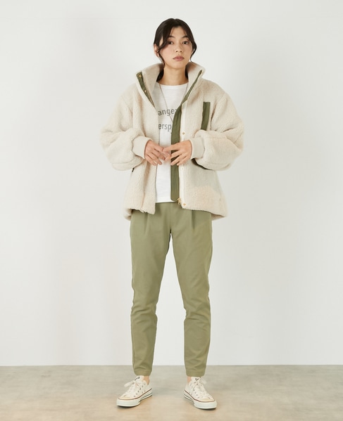 【ボアブルゾン】 詳細画像 アイボリー 8