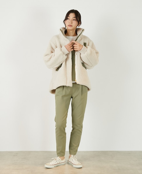 【ボアブルゾン】 詳細画像 アイボリー 9