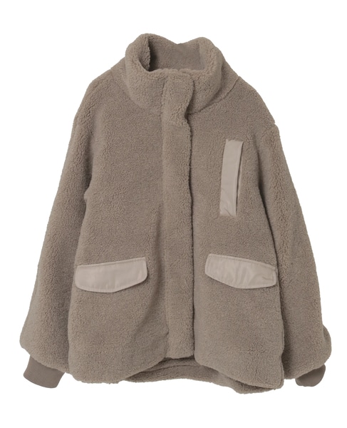 【ボアブルゾン】 詳細画像 モカ 1