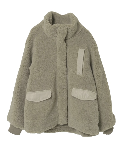 【ボアブルゾン】 詳細画像 モカ 11