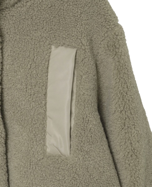 【ボアブルゾン】 詳細画像 モカ 16