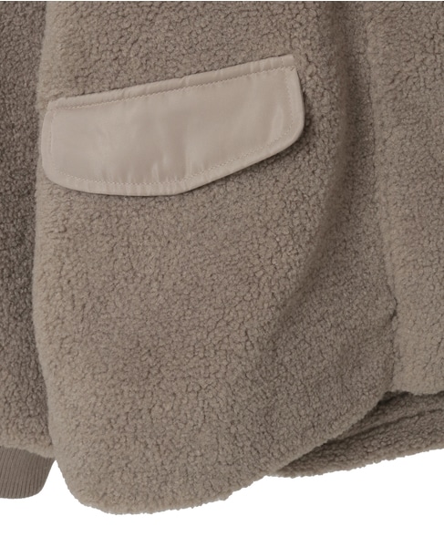 【ボアブルゾン】 詳細画像 モカ 5