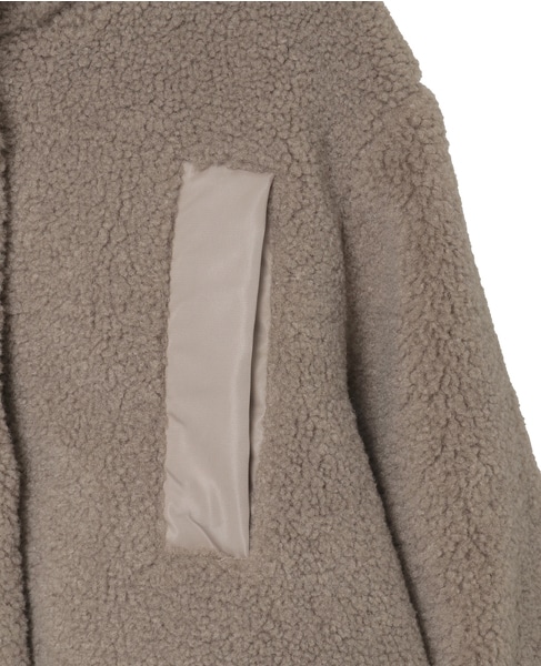 【ボアブルゾン】 詳細画像 モカ 6