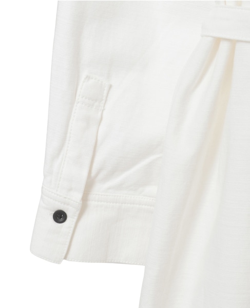 ポケット付きシャツワンピース 詳細画像 ホワイト 13