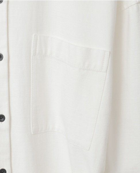 ポケット付きシャツワンピース 詳細画像 ホワイト 15