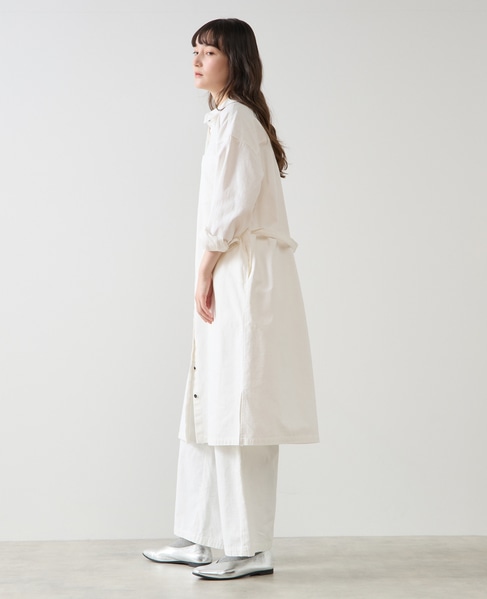 ポケット付きシャツワンピース 詳細画像 ホワイト 4