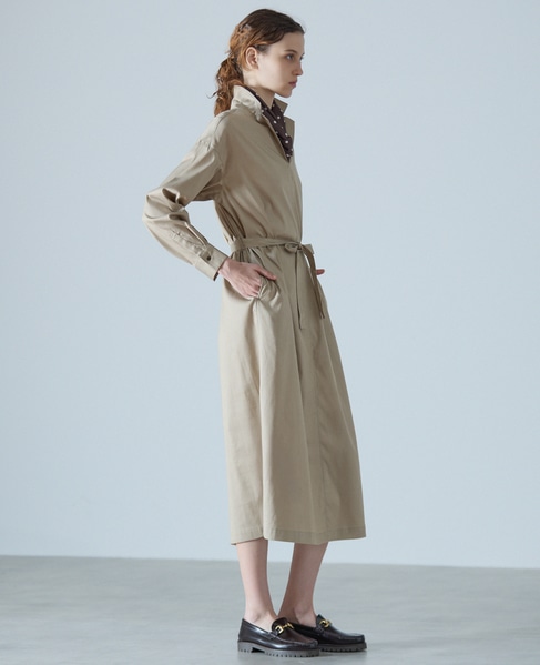 オープンカラーワンピース 詳細画像 ベージュ 2