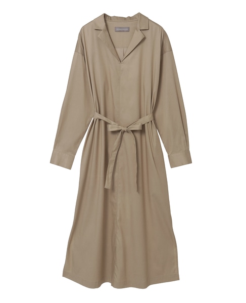 オープンカラーワンピース 詳細画像 ベージュ 3