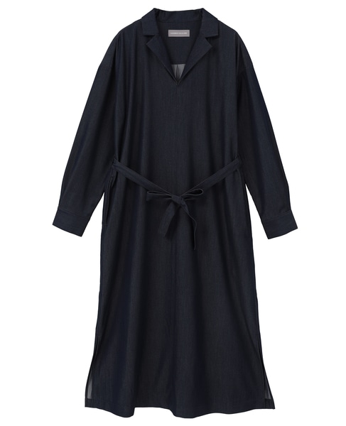 オープンカラーワンピース 詳細画像 インディゴブルー 11