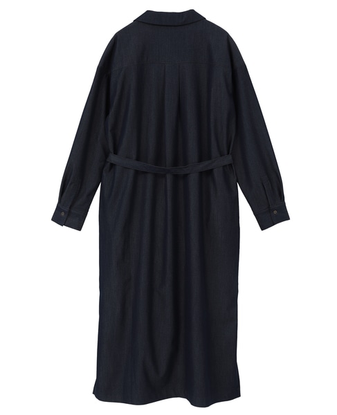 オープンカラーワンピース 詳細画像 インディゴブルー 12