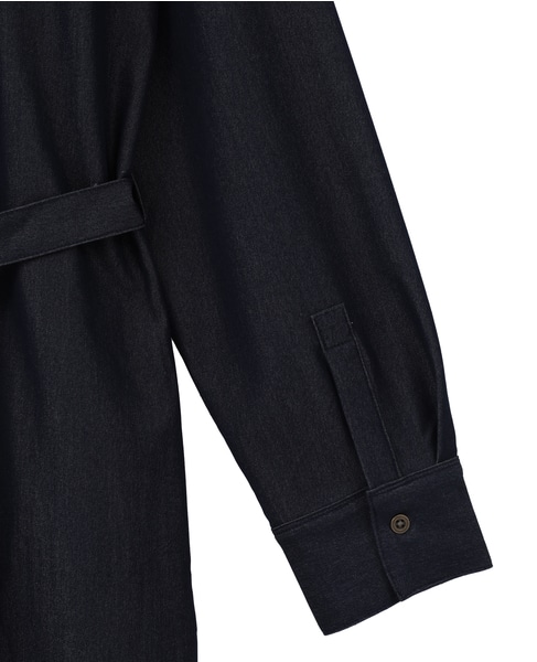 オープンカラーワンピース 詳細画像 インディゴブルー 15