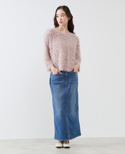 ボートネックプルオーバー 詳細画像 ピンク系その他 2