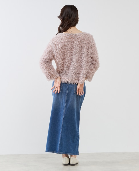 ボートネックプルオーバー 詳細画像 ピンク系その他 7