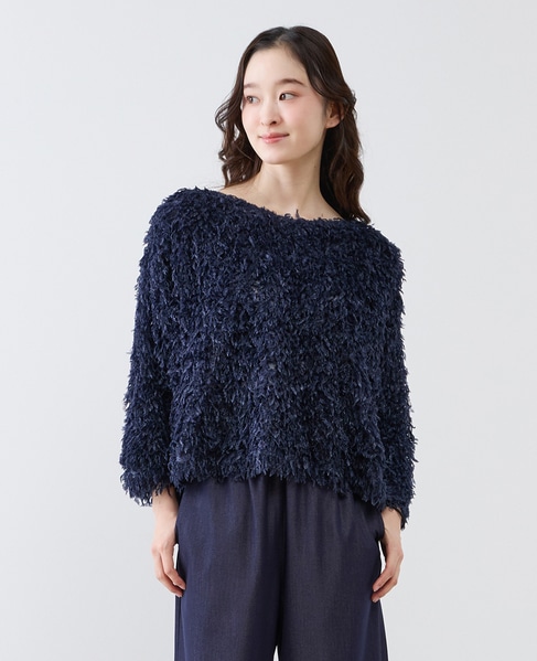 ボートネックプルオーバー 詳細画像 ネイビー 1