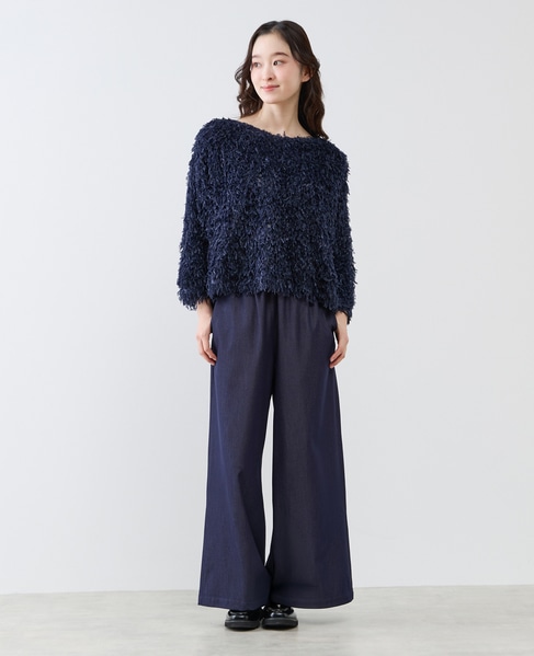 ボートネックプルオーバー 詳細画像 ネイビー 2