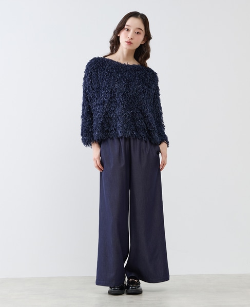 ボートネックプルオーバー 詳細画像 ネイビー 3