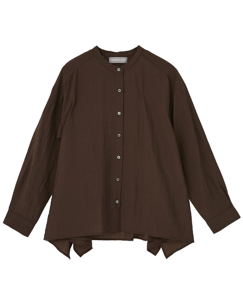 フレアーヘムピンタックブラウス 詳細画像 ブラウン 10