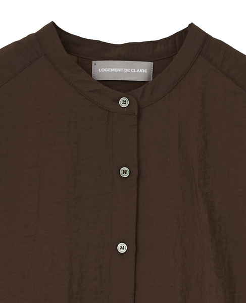 フレアーヘムピンタックブラウス 詳細画像 ブラウン 12