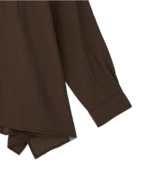 フレアーヘムピンタックブラウス 詳細画像 ブラウン 13