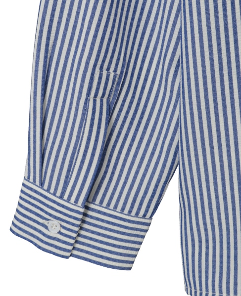 フレアーヘムピンタックブラウス 詳細画像 ブルー 15