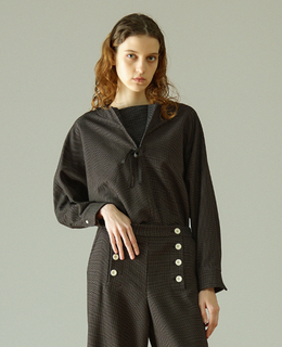 【LOURMARIN】クルーネックドルマンブラウス