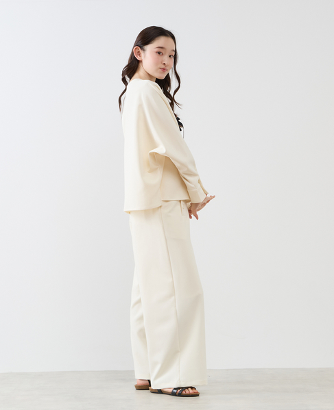 【LOURMARIN】クルーネックドルマンブラウス 詳細画像 ホワイト 10