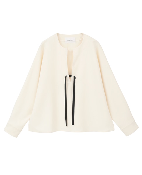 【LOURMARIN】クルーネックドルマンブラウス 詳細画像 ホワイト 11