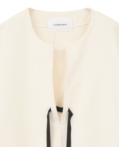 【LOURMARIN】クルーネックドルマンブラウス 詳細画像 ホワイト 13