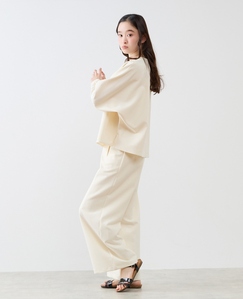 【LOURMARIN】クルーネックドルマンブラウス 詳細画像 ホワイト 5