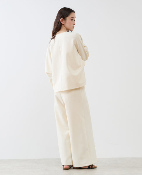 【LOURMARIN】クルーネックドルマンブラウス 詳細画像 ホワイト 8