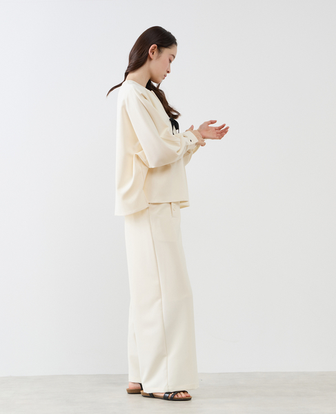 【LOURMARIN】クルーネックドルマンブラウス 詳細画像 ホワイト 9