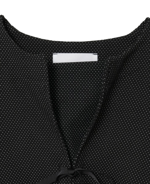 【LOURMARIN】クルーネックドルマンブラウス 詳細画像 ブラック 6