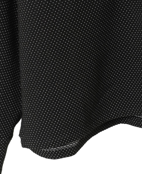 【LOURMARIN】クルーネックドルマンブラウス 詳細画像 ブラック 8