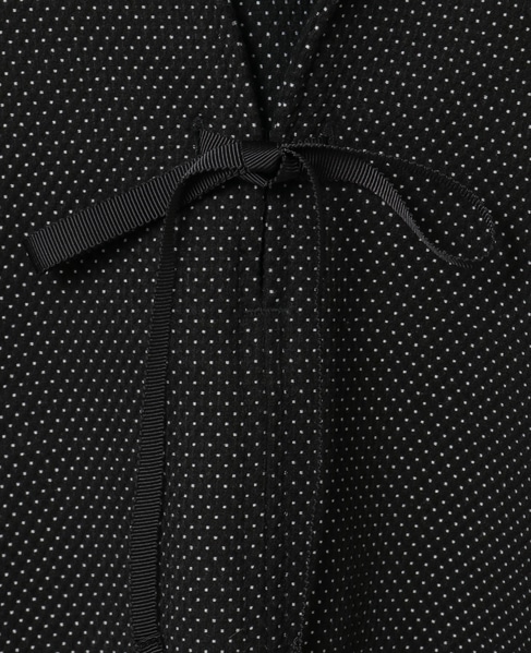 【LOURMARIN】クルーネックドルマンブラウス 詳細画像 ブラック 9