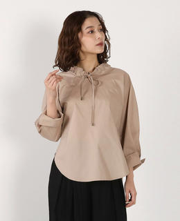 フード付きブラウス