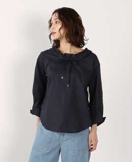フード付きブラウス