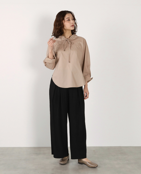 フード付きブラウス 詳細画像 ベージュ 2