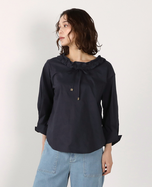 フード付きブラウス 詳細画像 ネイビー 1