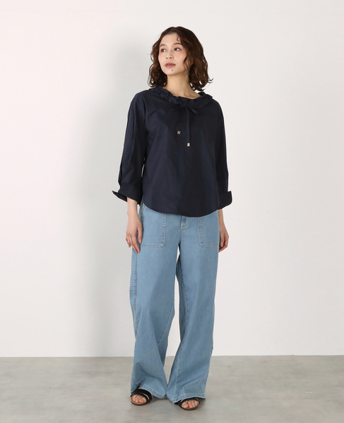 フード付きブラウス 詳細画像 ネイビー 10