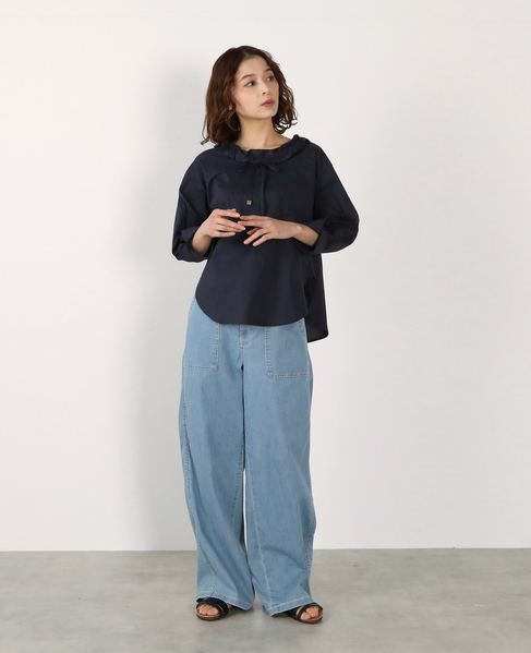 フード付きブラウス 詳細画像 ネイビー 12