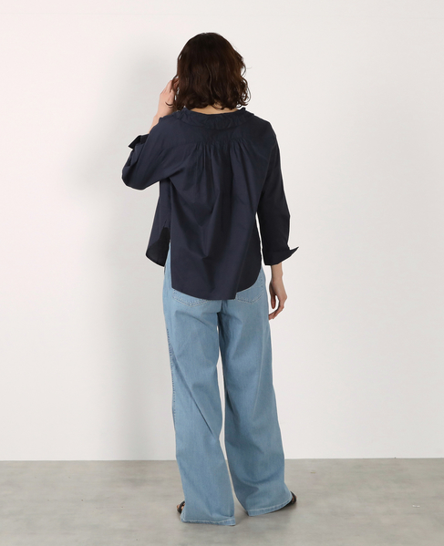 フード付きブラウス 詳細画像 ネイビー 7