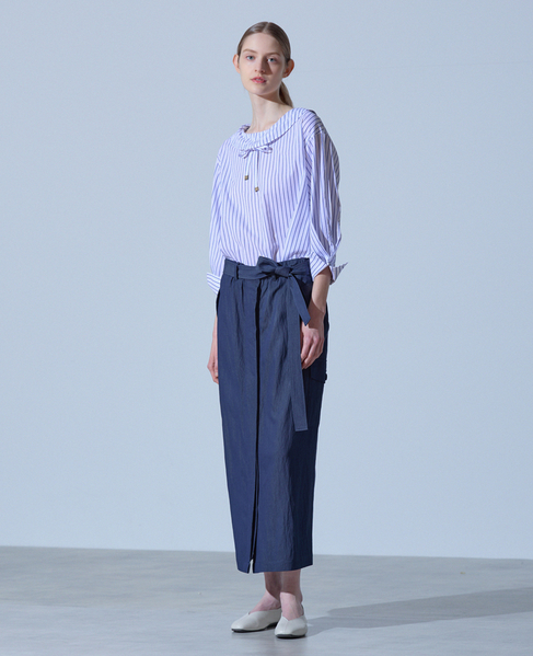 フード付きブラウス 詳細画像 ストライプ 2