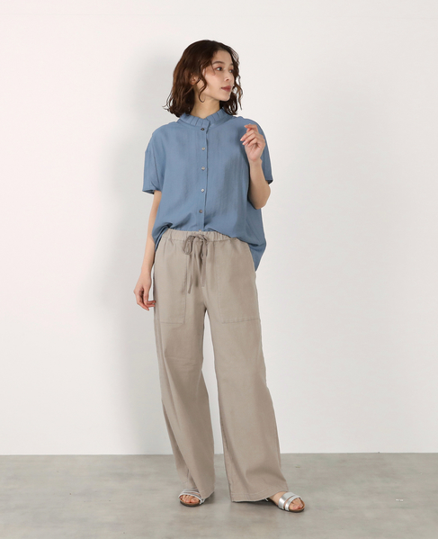 フリルドルマンブラウス 詳細画像 ブルー 3