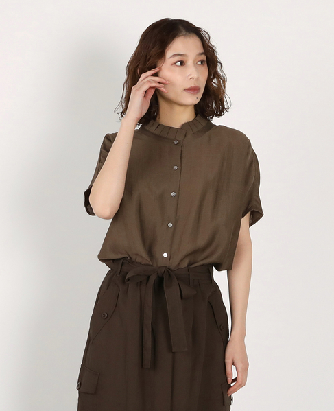 フリルドルマンブラウス 詳細画像 ブラウン 1