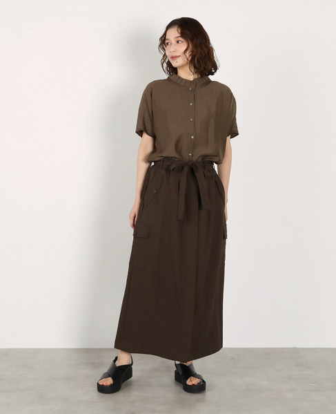 フリルドルマンブラウス 詳細画像 ブラウン 10