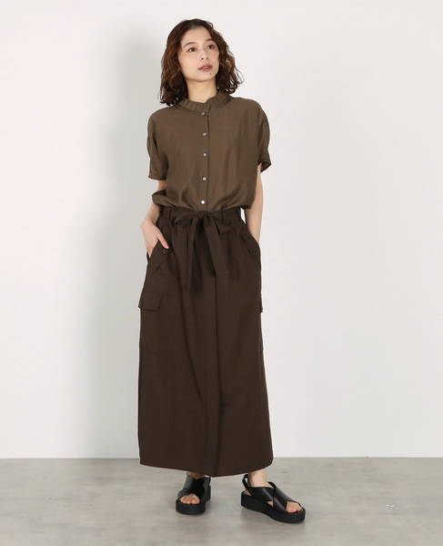 フリルドルマンブラウス 詳細画像 ブラウン 3