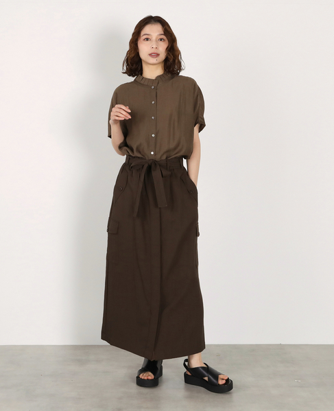 フリルドルマンブラウス 詳細画像 ブラウン 4