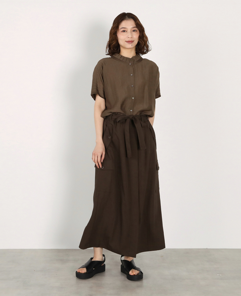 フリルドルマンブラウス 詳細画像 ブラウン 9