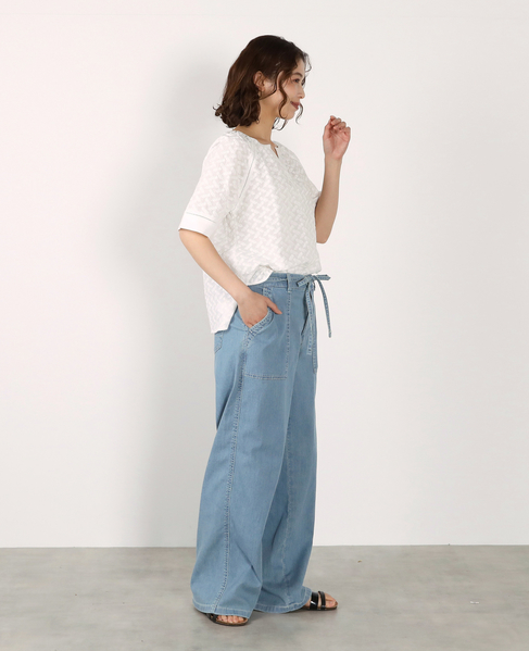 刺しゅうラグランブラウス 詳細画像 ホワイト 10